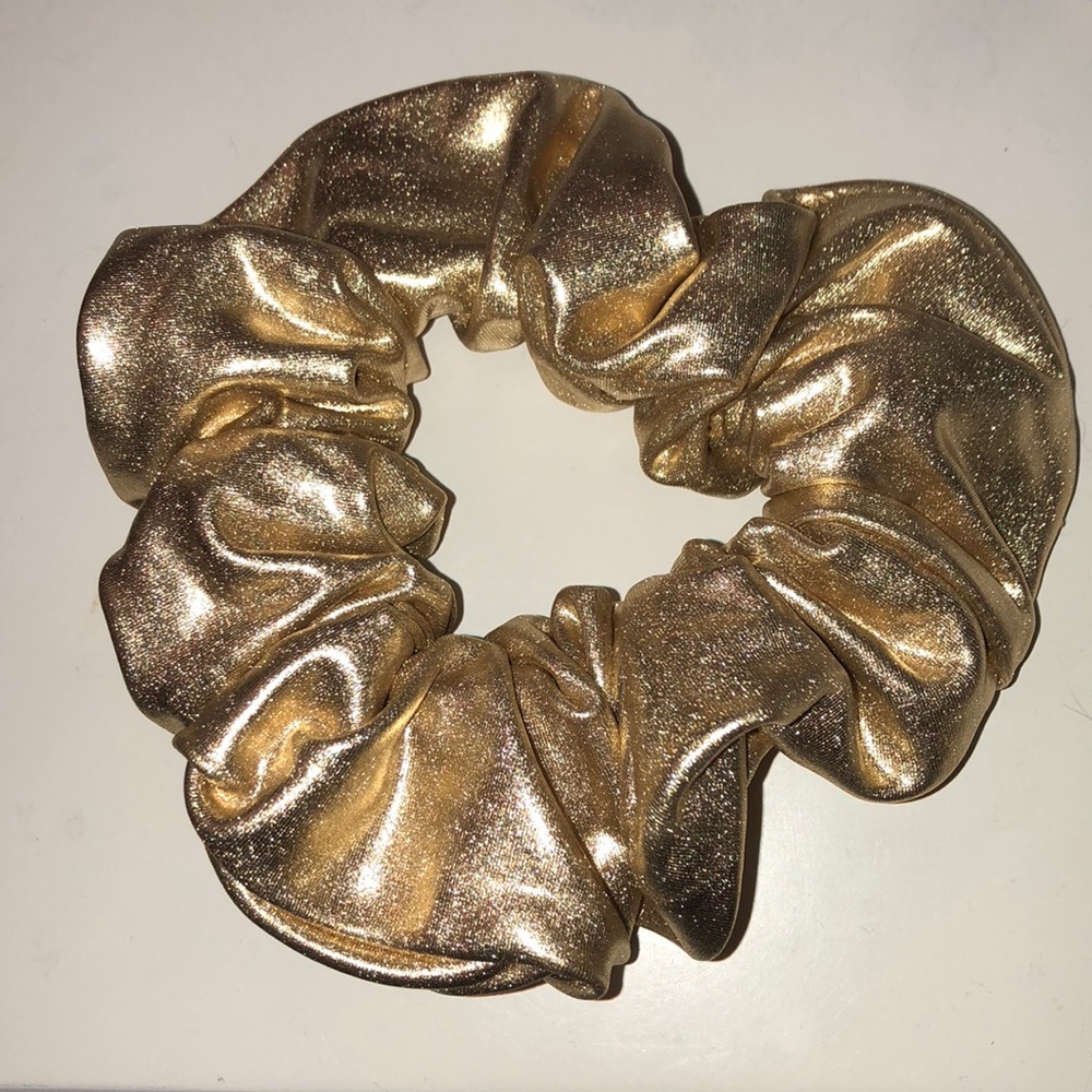 Gold scrunchie